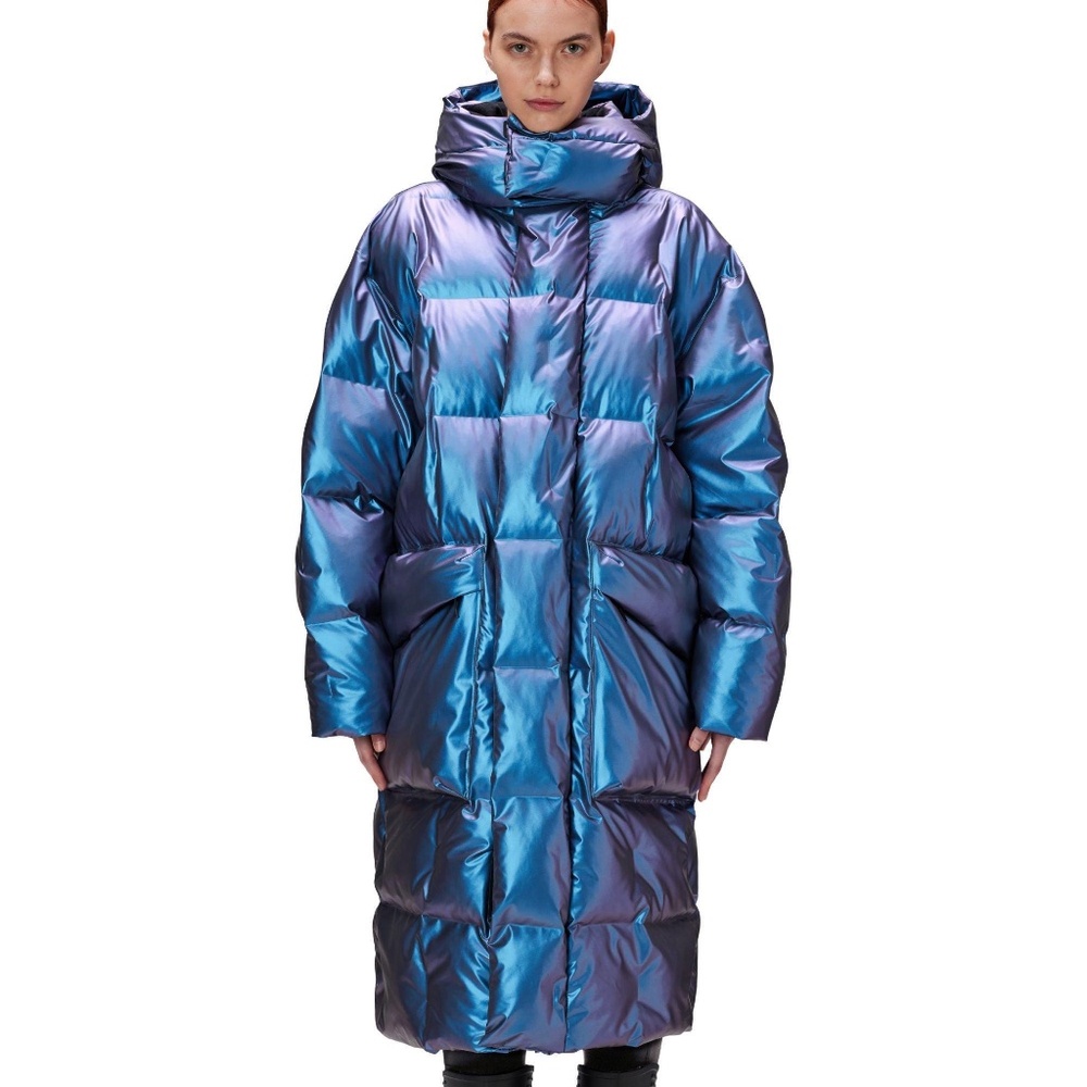 RAINS NYC Harbin Long Puffer Jacket UNISEX - Picture 2 of 6